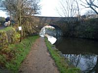 Canal path resurfest after the bridge at Clegg Hall